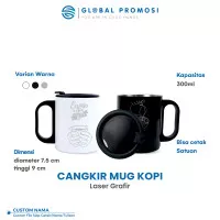 Custom Cangkir Mug Gelas kopi 300ml Grafir Souvenir/Promosi Murah 