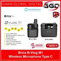 Brica B-VLOG M1 Wireless Clip On Microphone with Charging Case Type C