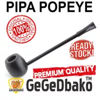 Pipa Kayu Popeye Ebony Wood - Pipa Cangklong Bulat Hitam