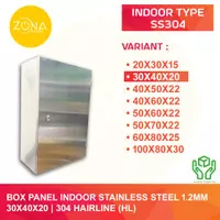 BOX PANEL LISTRIK INDOOR STAINLESS STEEL 30X40X20CM PLAT 1.2MM SS304
