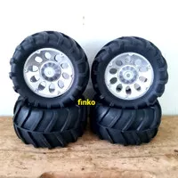 4 pcs ban + velg monster truck, truggy mjx 1/16