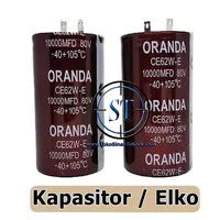 Elco 10000/80V Body Besar ( 10,000/80V / 10000/80V / 10000/80 )