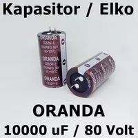 Elco 10000/80V Body Besar ( 10,000/80V / 10000/80V / 10000/80 )