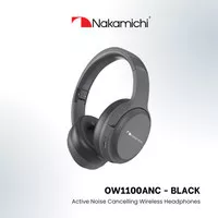 Nakamichi OW1100ANC Active Noise Cancelling Wireless Headphone - Black