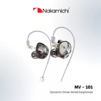 Nakamichi MV 101 Dynamic Driver In Ear Monitor Wired Earphone Mic IEM