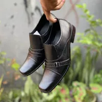 Sepatu Kantor Hitam Pantofel Aladin Size 37-43 Free Kuas Kaki