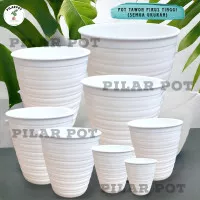 POT BUNGA TANAMAN TINGGI TAWON PIRUS PUTIH ORIGINAL BUDI JAYA PLASTIK