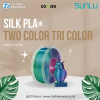 SUNLU 3D Printer Filament Silk PLA+ Two Color Tri Color Neat Winding