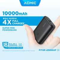 ACMIC MINIMAX 10000mAh Powerbank Mini 22.5W Fast Charging Type C