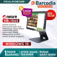 Mesin kasir PC POS All in One Core i3 Touchscreen Iware HB-156S