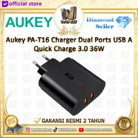 Aukey PA-T16 Charger Dual Ports USB A Quick Charge 3.0 36W