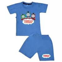 Baju Setelan Kaos Anak Thomas And Friends 2-10 Tahun