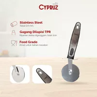 Cypruz Pizza Cutter Pisau Pemotong Pizza Stainless Steel