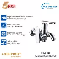 Hemmen HM 113 / Keran Cabang Shower Bak Mandi Double Tembok Kran Air