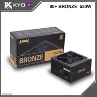 PSU KYO SAMA 550W 80+ Bronze Non Modular PSU 550W 80 Bronze BLACK