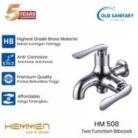 Hemmen HM 508 / Keran Cabang Shower Bak Mandi Double Tembok Kran Air