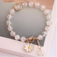 Gelang Manik Warna Kristal Daisy gelang tangan Liontin Wanita Pacar Ma