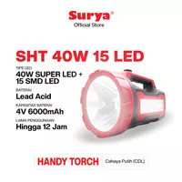 Surya Lampu Senter Besar SHT 40W 15LED + Led Emergency Rechargeable