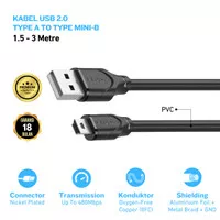 Kabel Data USB A To Mini USB 2.0 480Mbps 1.5 3 Meter | Cables Cable