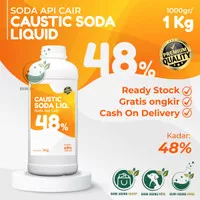 SODA API Cair / CAUSTIC SODA Liquid 1 KG 1KG 48% NaoH 48 %