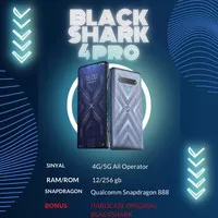 Xiaomi Black Shark 4 Pro 12/256 GB HP 5G BlackShark 4 Pro Game Ponsel
