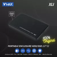 V-MAX Portable HDD SSD Enclosure 2.5 inch SATA USB 2.0 Casing Case E2