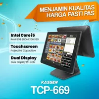 MESIN KASIR TOUCHSCREEN KASSEN TCP-669 WINDOWS CORE I5 ORIGINAL