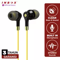 INBOX World Wired Earphone Headset Handsfree Earpods Clear Sound