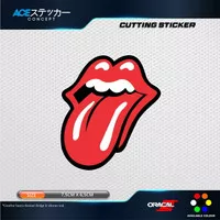 Rolling Stone Cutting Sticker Stiker Kaca mobil motor Laptop 