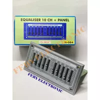 KIT EQUALIZER 10 CHANNEL EKUALISER EQUALISER PANEL CHANEL NELC 084