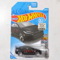 HW Hot Wheels Tesla Model X Hitam Factory Sealed 2018 rare HW Metro