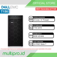 Server Dell T150 Xeon E-2324G 8GB 1TB SATA Cabled PowerEdge