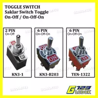 Saklar Switch Toggle Togle Togel Tombol ON OFF ON 2 6 Pin Kaki 250VAC