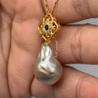 kalung mutiara baroque laut asli lombok