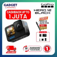 GoPro Hero 12 Black - Action Cam - Action Camera - Garansi Resmi 1 Th