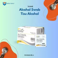 Sensi - Alkohol Swab Isi 100 Lembar/ Sensi Alcohol Swab / Tisu Alkohol