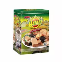 Asw Hatari Assorted Biskuit Segi 650 gr / Kue Kaleng Asw Hatari