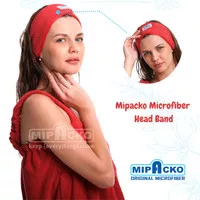 Bandana Kepala Microfiber Mipacko Bando Ikat Rambut Karet Cuci Muka