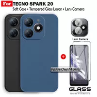 Casing Hp Tecno Spark 20 20c Go Soft Case Matte Free Layar Dan Camera