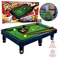 KM board game deluxe snooker pool table set meja billiard mini 17 bola