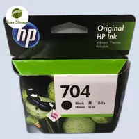 HP 704 Black Ink Cartridge Tinta HP 704 Hitam Original