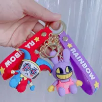 Kilat Magical Digital Circus Pomni Jax Silicone Cartoon Keychain