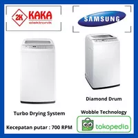 SAMSUNG MESIN CUCI WA80H4000SW MESIN CUCI TOP LOADING 8kG