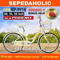 Sepeda Keranjang Remaja Dewasa PHOENIX NP 9918 Ukuran 20 24 26 Inch