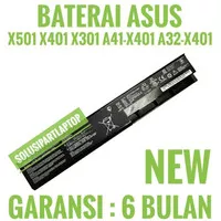Baterai Battery Batre ASUS X401U X301 X301A X501 A32-X401