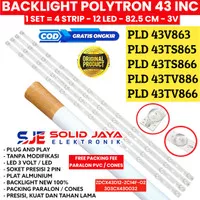 BACKLIGHT TV LED POLYTRON 43 INC PLD43V863 PLD43TV866 PLD43TS866 LAMPU