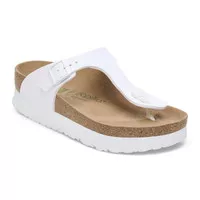 SANDAL BIRKENSTOCK PAPILLIO GIZEH PLATFORM VEGAN WHITE