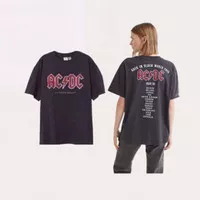 HNM NEW ACDC WORLD TOUR TSHIRT KAOS BAND BE ROCK 1977 WORLD TOUR TEE