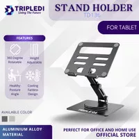 TRIPLEDI TD136 Stand iPad Holder Tablet Aluminium Foldable Meja Kasir