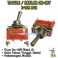 TOGGLE / SAKLAR / Switch Togel ON OFF 2 Pin Kaki Motor Mobil E-1021